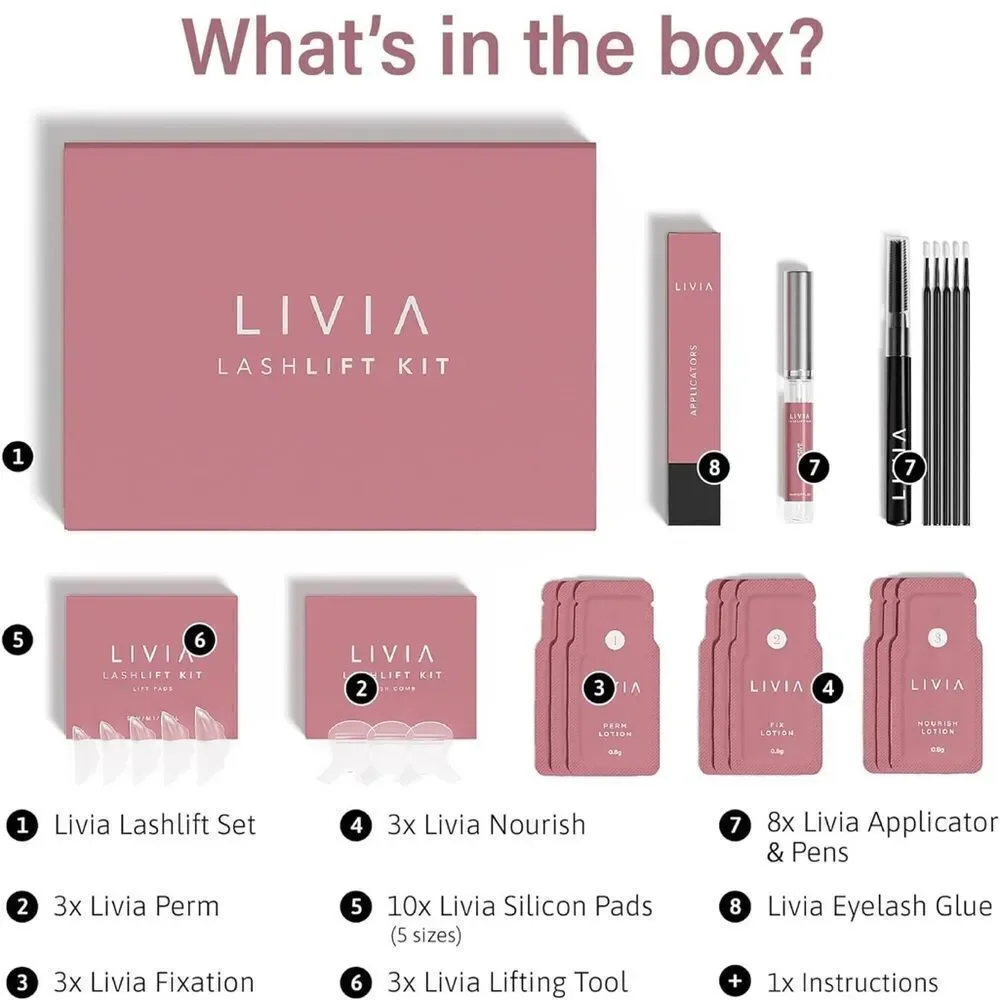 LIVIA Lash Lift Kit NIB